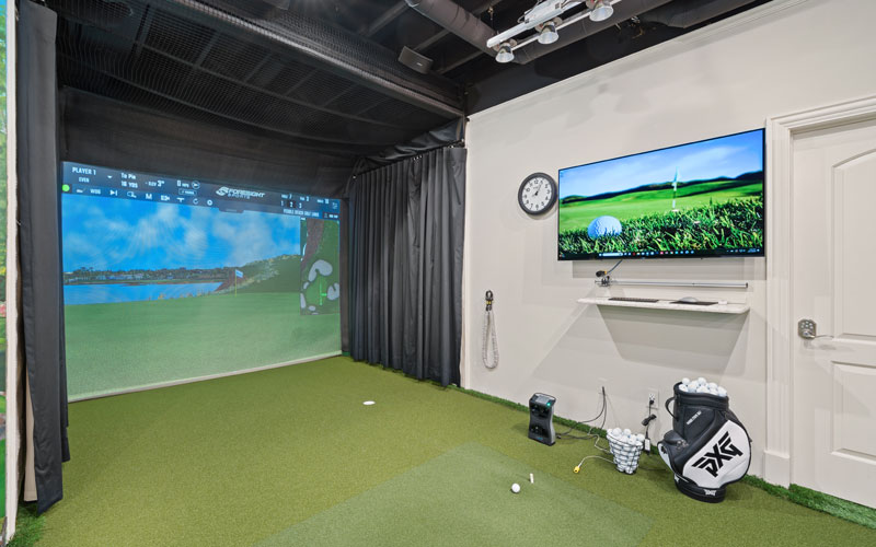 Basement Golf Simulation Renovations